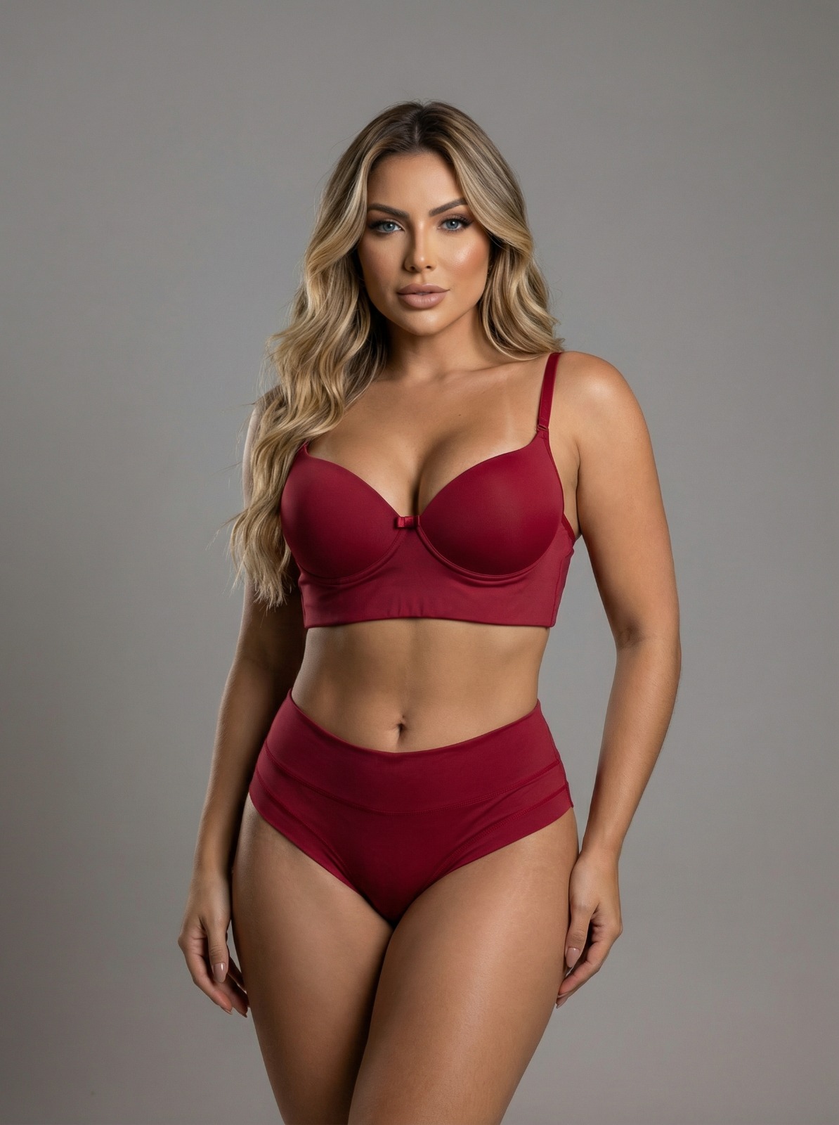 Conjunto microfibra calcinha tanga
